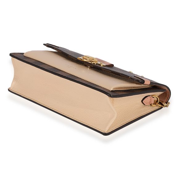 Louis Vuitton Damier Ebene & Cream Taurillon Vavin Chain Wallet - Picture 7 of 8